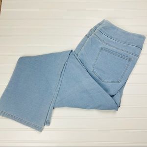 Denim & Co comfy knit light boot cut jeggings 18w